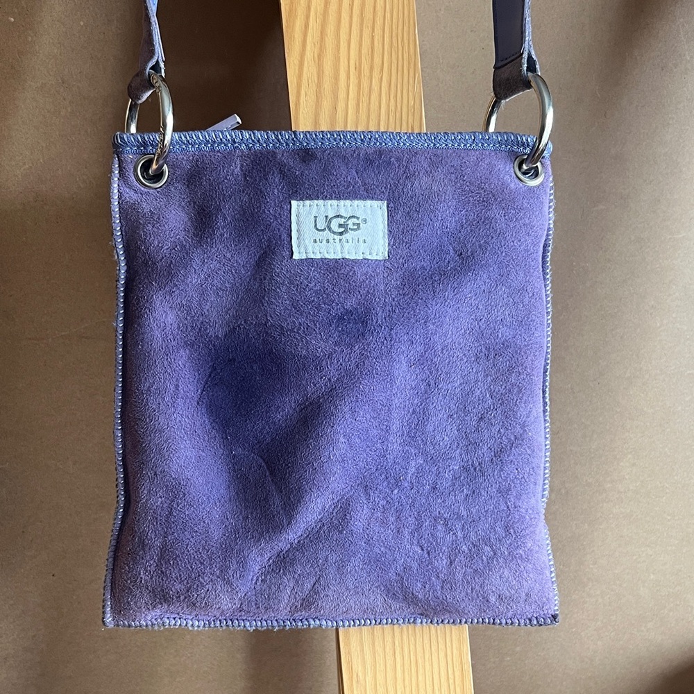 UGG Lavender Suede Shoulder Bag